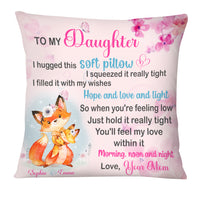 Personalized Gift For Daughter Hug This Soft Pillow 32341 thumb 1