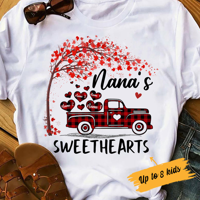 Personalized Valentine Grandma Truck T Shirt DB83 81O34 1