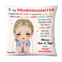 Personalized Gift For Granddaughter Hug This Pillow 24838 thumb 1
