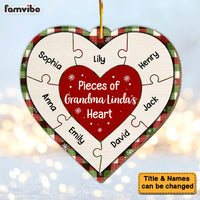 Personalized Grandma Gift Pieces Of Grandma's Heart Ornament 30182 thumb 1