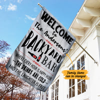 Personalized Backyard Patio Gardening Flag JL211 85O34 thumb 1