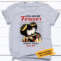 Personalized BWA Couple King & Queen T Shirt AG272 81O47 thumb 1