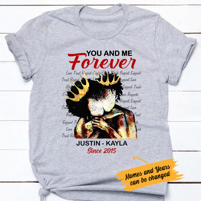 Personalized BWA Couple King & Queen T Shirt AG272 81O47 1