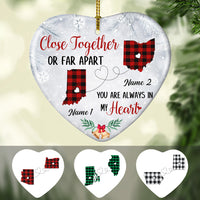 Personalized Close Together Long Distance  Ornament SB225 30O34 thumb 1