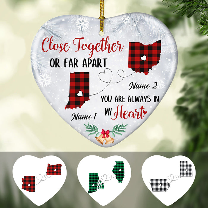 Personalized Close Together Long Distance  Ornament SB225 30O34 1