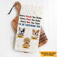 Personalized Dog Watching Towel DB102 95O47 thumb 1