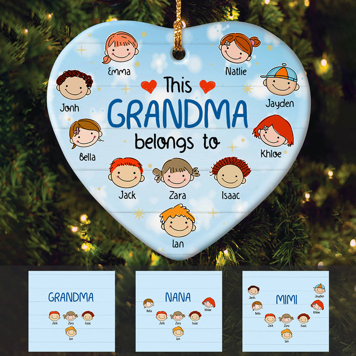 Personalized This Grandma Belongs  Ornament OB85 81O47 1
