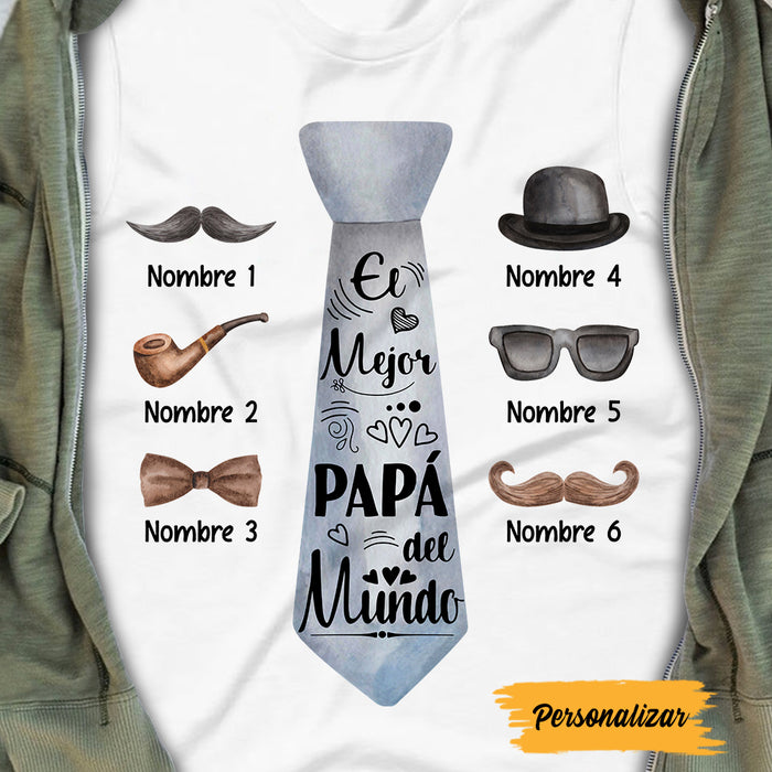 Personalized Dad Spanish Papá T Shirt MY173 95O47 1