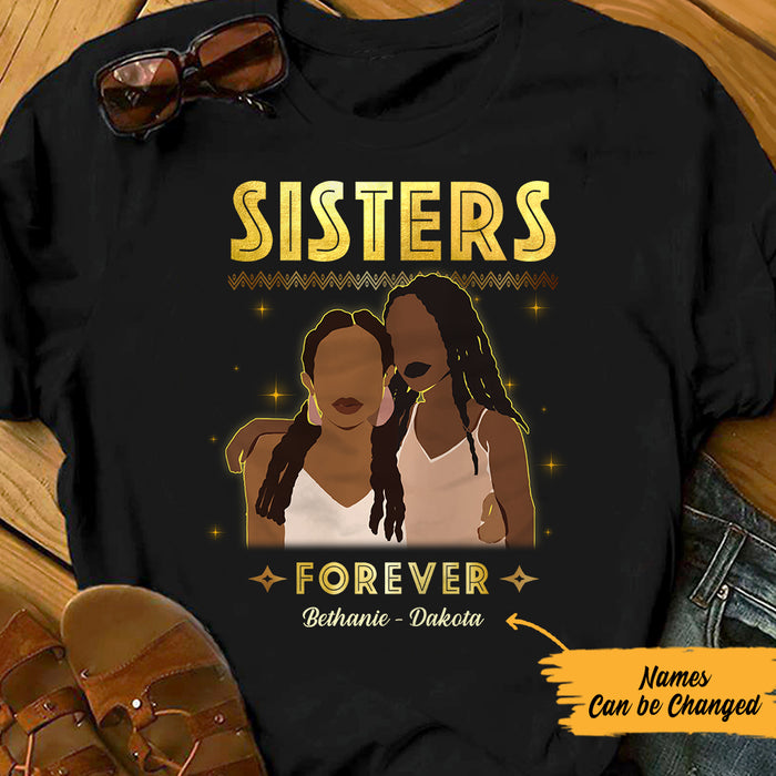 Personalized Sisters Forever BWA Friends T Shirt JL302 28O57 1