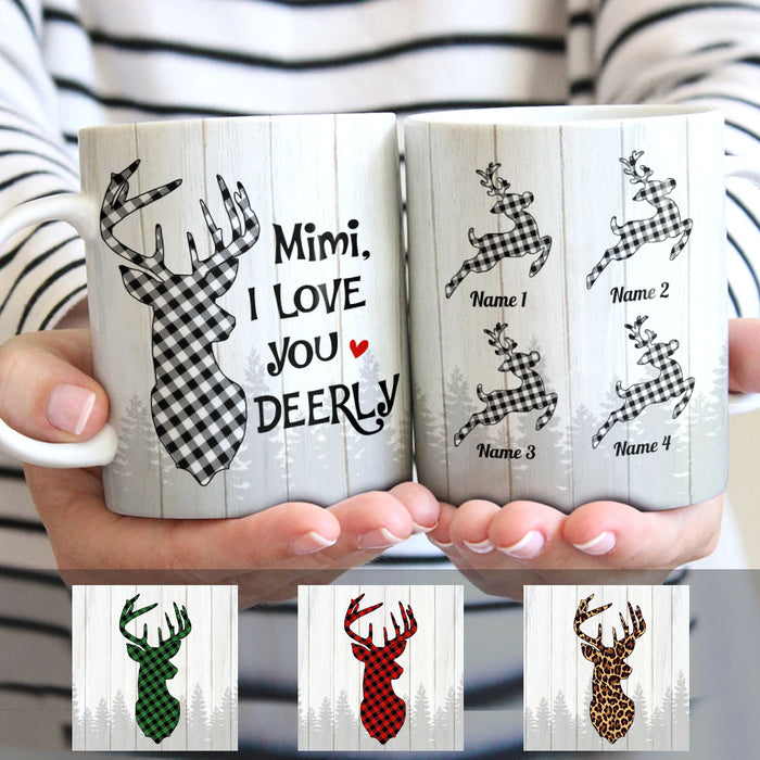 Personalized Grandma Nana Deer Christmas Mug OB132 81O58 1