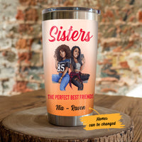 Personalized My Best Friend My Sister BWA Friends Steel Tumbler AG32 28O36 thumb 1