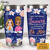 Personalized Gift For Friends Sister French Steel Tumbler 30939 thumb 1