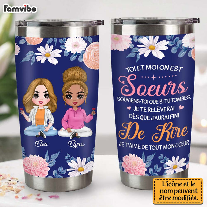 Personalized Gift For Friends Sister French Steel Tumbler 30939 1