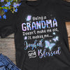 Butterfly Grandma Joyful And Bless T Shirt  DB1923 81O57 1