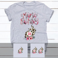Personalized Mom Bunny Easter T Shirt FB241 95O53 thumb 1