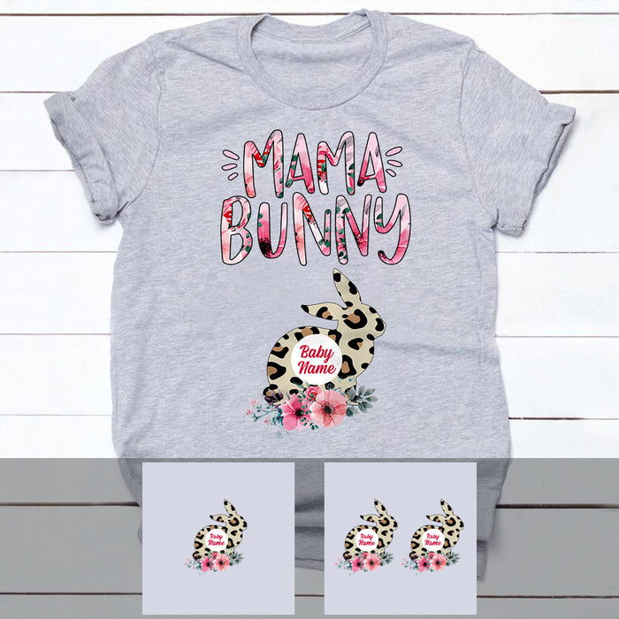 Personalized Mom Bunny Easter T Shirt FB241 95O53 1