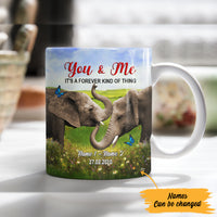 Personalized You And Me Elephant Couple Mug SB171 29O57 thumb 1