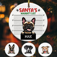 Personalized Santa Naughty List Christmas Ornament OB144 85O53 thumb 1