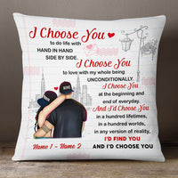 Personalized Couple Pillow MR91 26O53 (Insert Included) thumb 1