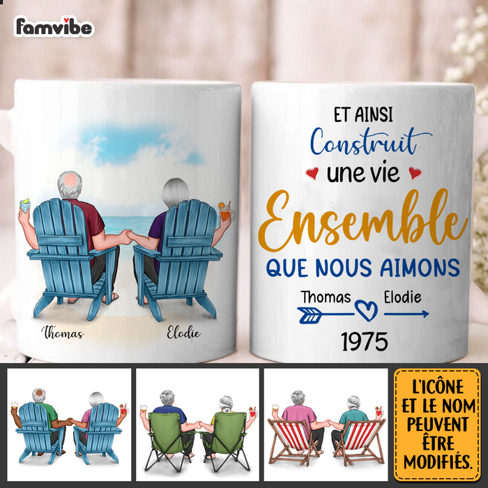 Personalized French Couple Gift "Plage De L'amour" Mug 30978 1