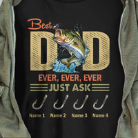 Personalized Dad Grandpa Fishing T Shirt MY294 30O34 thumb 1