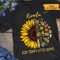 Personalized Hippie Sunflower T Shirt JN172 73O65 thumb 1