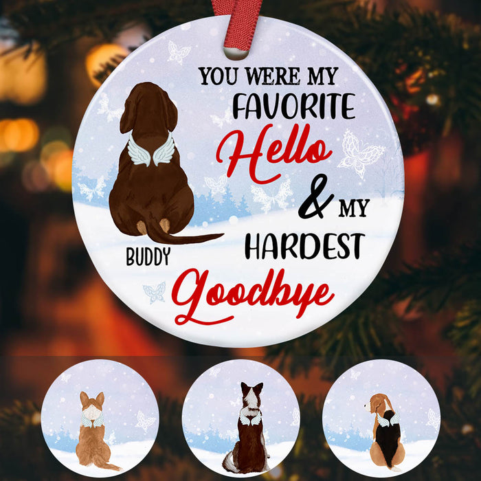 Personalized Dog Memorial Ornament OB201 26O60 1