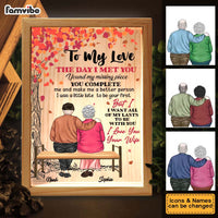 Personalized Couples Gift The Day I Met You Picture Frame Light Box 31127 thumb 1