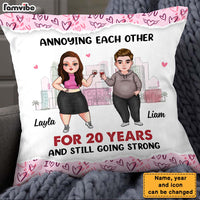 Personalized Couple Annoying Each Other Pillow 22715 thumb 1