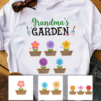 Personalized Garden of Mom Grandma T Shirt MR291 73O57 thumb 1