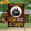 Personalized Life Is Better At The Cabin Flag AG181 29O53 1