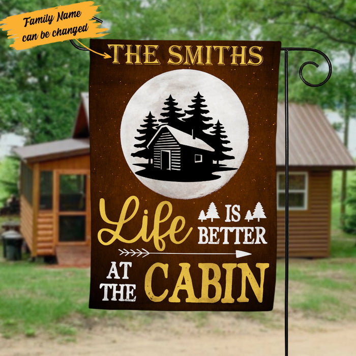 Personalized Life Is Better At The Cabin Flag AG181 29O53 1