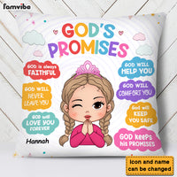 Personalized Gift For Granddaughter God's Promises Biblical Pillow 30313 thumb 1
