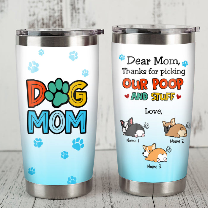 Personalized Dog Mom Thanks Steel Tumbler  JR114 81O53 1