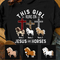Personalized Jesus And Horses T Shirt DB81 67O47 thumb 1