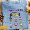 Personalized Grandma Owl White T Shirt JN174 85O58 1