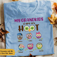 Personalized Grandma Owl White T Shirt JN174 85O58 thumb 1