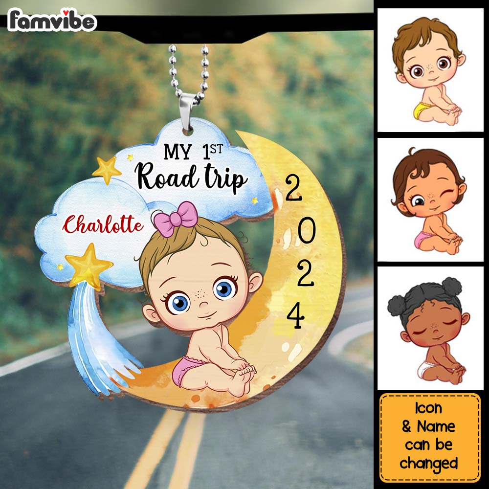 Personalized Gift For Baby My First Road Trip Ornament 31571 Primary Mockup