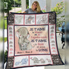 Personalized Elephant Granddaughter French Blanket AP95 26O34 1