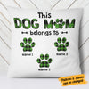 Personalized This Dog Mom Belongs To Buffalo Plaid  Pillow OB131 30O58 (Insert Included) 1