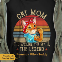 Personalized Cat Mom T Shirt JN133 67O58 thumb 1