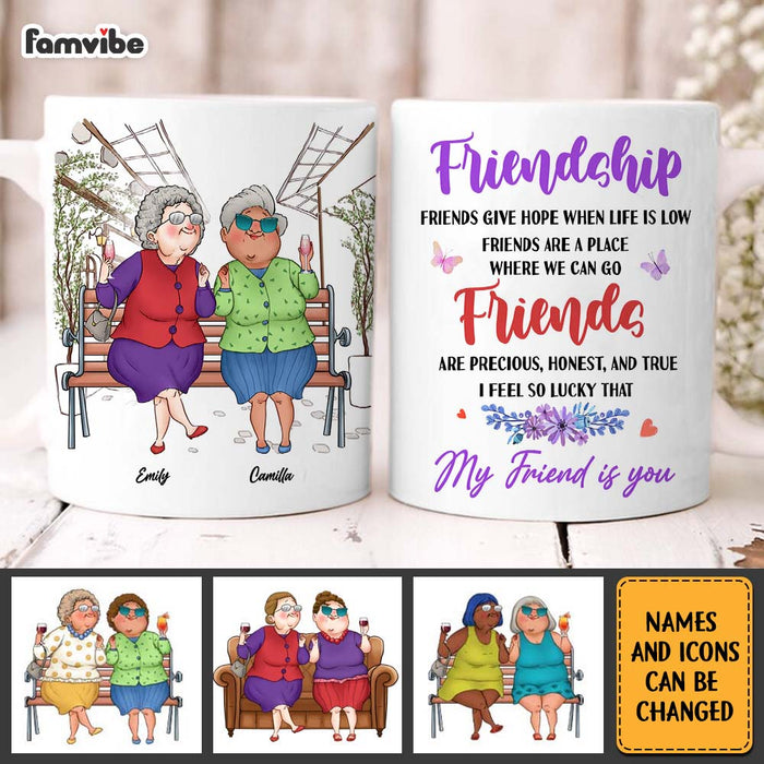 Personalized Friends Gift I Feel So Lucky That  My Friend Is You Mug 31215 1