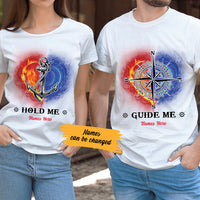 Personalized Hold Me Guide Me Love Couple T Shirt SB194 73O57 thumb 1
