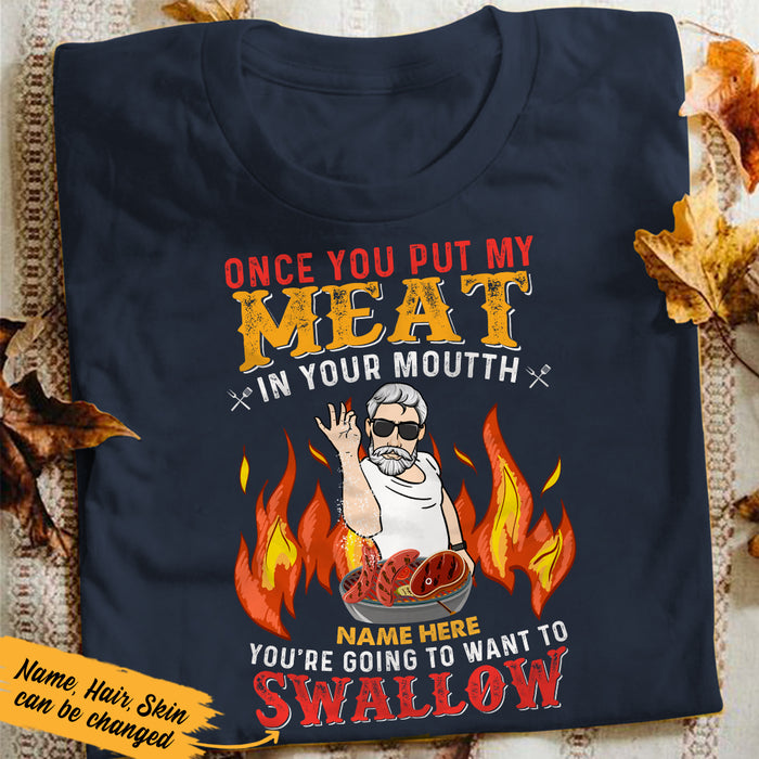 Personalized Swallow Meat BBQ Man T Shirt JL61 25O36 1