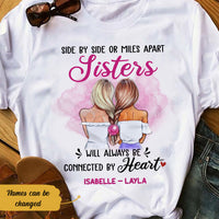 Personalized Girl Friends Always Connected T Shirt AG61 95O58 thumb 1