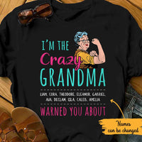Personalized Crazy Grandma T Shirt JN93 95O65 thumb 1