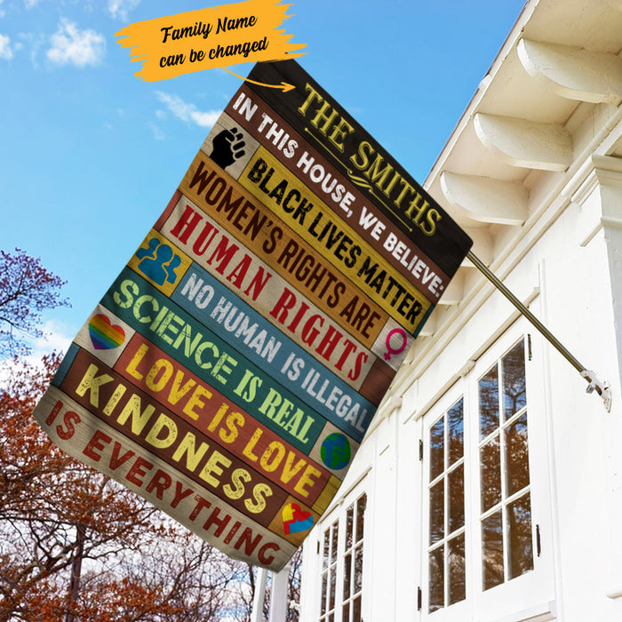 Personalized In This House Human Rights Flag AG221 95O53 1