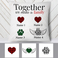 Personalized Family Together Couple Dog Cat Pillow MR113 81O53 thumb 1