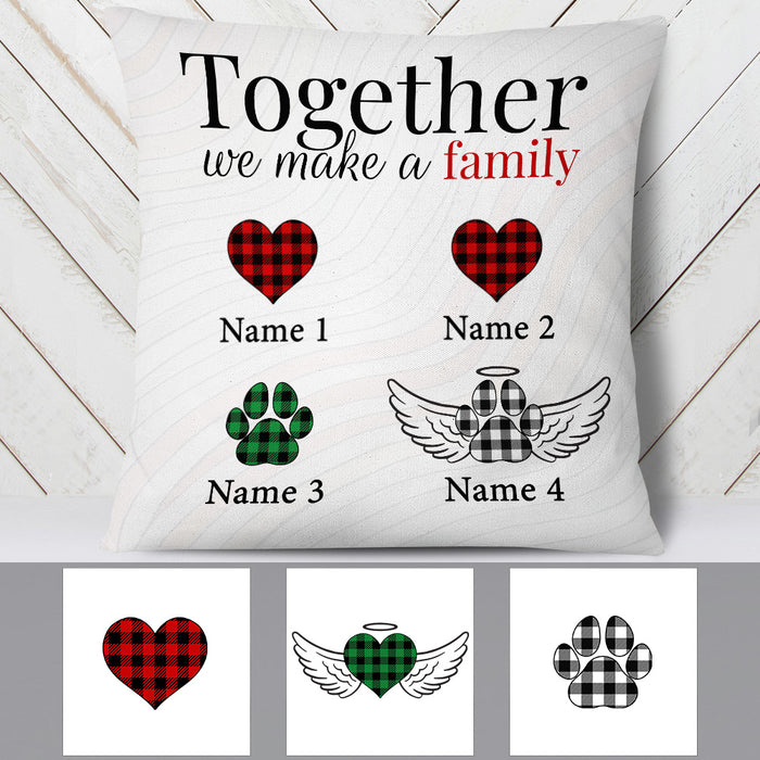 Personalized Family Together Couple Dog Cat Pillow MR113 81O53 1