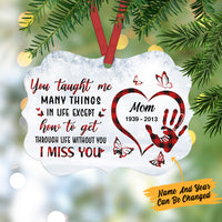 Personalized Pattern Butterfly Memorial Mom Benelux Ornament NB168 30O57 thumb 1